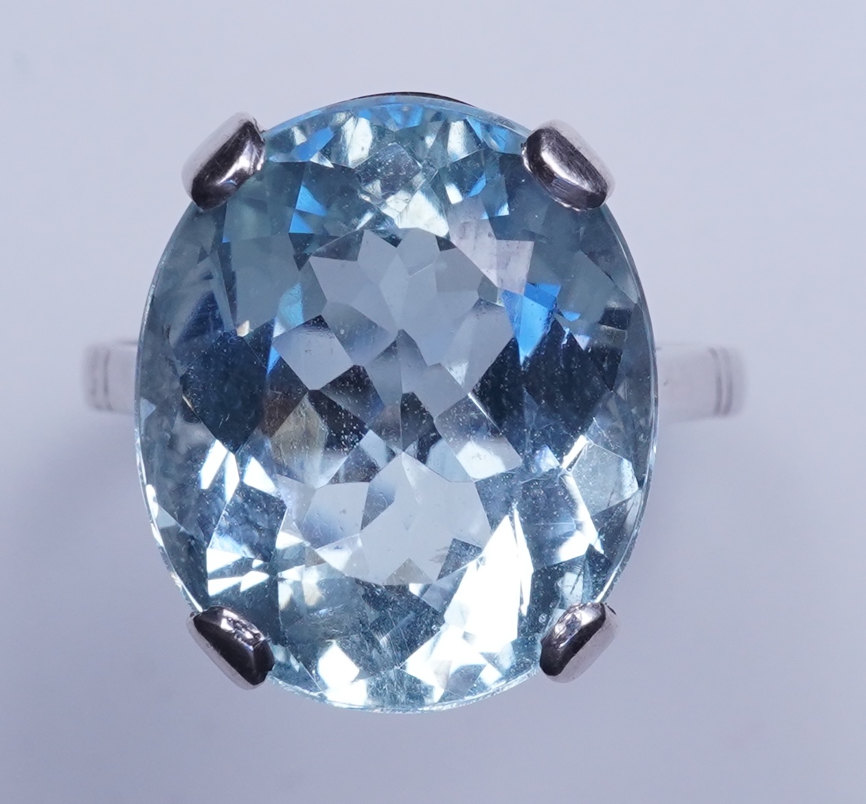 An aquamarine ring